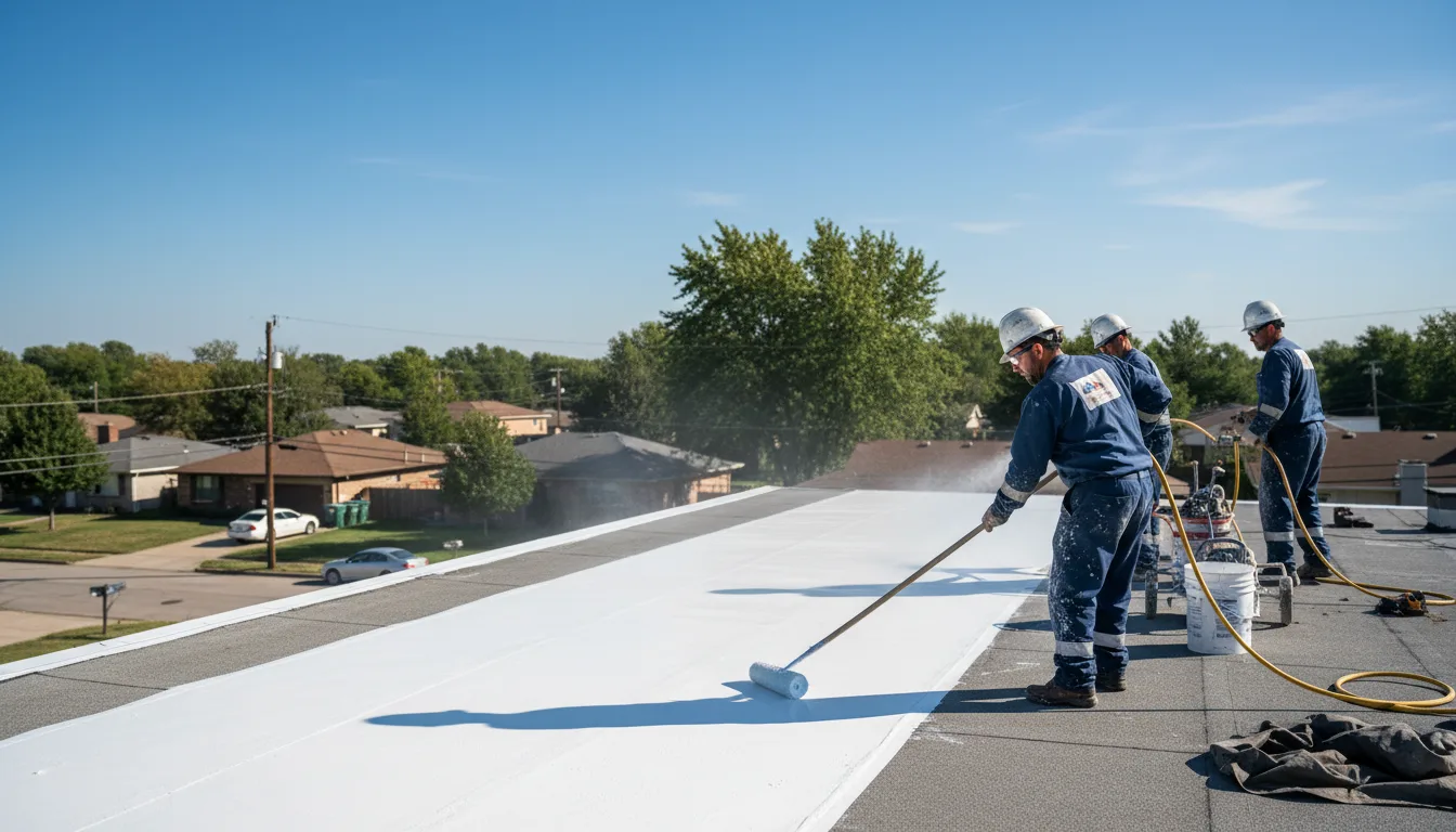 Commercial roof coating in Rolla, KS near me